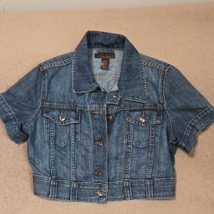 Urban Behavior Classic Blue Cropped Jean Jacket